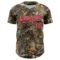 Custom Camo Red White-Black Woodland Forest Camouflage Authentic Salute To Service Baseball Jersey