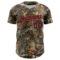 Custom Camo Navy-Orange Woodland Forest Camouflage Authentic Salute To Service Baseball Jersey