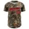 Custom Camo Red Black-White Woodland Forest Camouflage Authentic Salute To Service Baseball Jersey