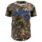 Custom Camo Navy-Powder Blue Woodland Forest Camouflage Authentic Salute To Service Baseball Jersey