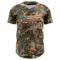 Custom Camo Vintage USA Flag-Cream Woodland Forest Camouflage Authentic Salute To Service Baseball Jersey