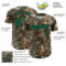 Custom Camo Kelly Green-Black Woodland Forest Camouflage Authentic Salute To Service Baseball Jersey