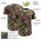 Custom Camo Burgundy White-Black Woodland Forest Camouflage Authentic Salute To Service Baseball Jersey