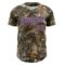 Custom Camo Burgundy-Light Blue Woodland Forest Camouflage Authentic Salute To Service Baseball Jersey