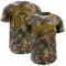 Custom Camo Black-Yellow Woodland Forest Camouflage Authentic Salute To Service Baseball Jersey