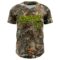 Custom Camo Green-Yellow Woodland Forest Camouflage Authentic Salute To Service Baseball Jersey