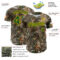 Custom Camo Green-Yellow Woodland Forest Camouflage Authentic Salute To Service Baseball Jersey