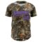 Custom Camo Purple Gray-Black Woodland Forest Camouflage Authentic Salute To Service Baseball Jersey