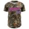 Custom Camo Light Blue Black-Pink Woodland Forest Camouflage Authentic Salute To Service Baseball Jersey