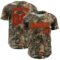 Custom Camo Red Old Gold-Black Woodland Forest Camouflage Authentic Salute To Service Baseball Jersey
