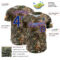 Custom Camo Royal White-Red Woodland Forest Camouflage Authentic Salute To Service Baseball Jersey