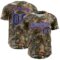 Custom Camo Royal White-Red Woodland Forest Camouflage Authentic Salute To Service Baseball Jersey