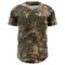 Custom Camo Olive-Black Woodland Forest Camouflage Authentic Salute To Service Baseball Jersey