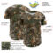 Custom Camo Olive-Black Woodland Forest Camouflage Authentic Salute To Service Baseball Jersey
