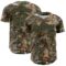 Custom Camo Olive-Black Woodland Forest Camouflage Authentic Salute To Service Baseball Jersey