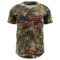 Custom Camo Vintage USA Flag Olive-Black Woodland Forest Camouflage Authentic Salute To Service Baseball Jersey