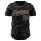 Custom Camo Black-Cream Dark Camouflage Tactical Style Authentic Salute To Service Baseball Jersey