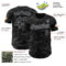 Custom Camo Black-Gray Dark Camouflage Tactical Style Authentic Salute To Service Baseball Jersey