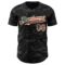 Custom Camo Vintage USA Flag Black-Cream Dark Camouflage Tactical Style Authentic Salute To Service Baseball Jersey