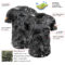 Custom Camo Black-Gray Woodland Forest Camouflage Authentic Salute To Service Baseball Jersey