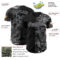 Custom Camo Black-Gray Woodland Forest Camouflage Split Authentic Salute To Service Baseball Jersey