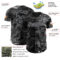Custom Camo Black-Gray Woodland Forest Split Dark Camouflage Authentic Salute To Service Baseball Jersey