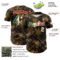 Custom Camo Vintage Mexican Flag Cream-Red Woodland Forest Tactical Camouflage Outdoor Leaf Authentic Baseball Jersey
