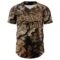 Custom Camo Brown-Cream Woodland Forest Tactical Camouflage Outdoor Leaf Authentic Baseball Jersey