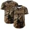 Custom Camo Brown-Cream Woodland Forest Tactical Camouflage Outdoor Leaf Authentic Baseball Jersey