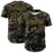 Custom Camo Black-Old Gold Woodland Forest Tactical Camouflage Outdoor Leaf Authentic Baseball Jersey