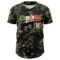 Custom Camo Vintage Mexican Flag Cream-Black Woodland Forest Tactical Camouflage Outdoor Leaf Authentic Baseball Jersey