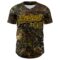 Custom Camo Black-Gold Woodland Forest Tactical Camouflage Outdoor Leaf Authentic Baseball Jersey