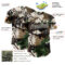 Custom Camo Black-Cream Woodland Forest Tactical Camouflage Outdoor Leaf Authentic Baseball Jersey