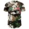 Custom Camo Vintage Mexican Flag Cream-Red Woodland Forest Tactical Camouflage Outdoor Leaf Authentic Baseball Jersey