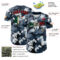 Custom Camo Vintage Mexican Flag Black-Red Woodland Forest Tactical Camouflage Outdoor Leaf Authentic Baseball Jersey