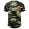 Custom Camo Vintage Mexican Flag Cream-Red Woodland Forest Tactical Camouflage Outdoor Leaf Authentic Baseball Jersey