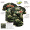 Custom Camo Vintage Mexican Flag Cream-Red Woodland Forest Tactical Camouflage Outdoor Leaf Authentic Baseball Jersey
