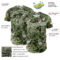 Custom Camo Olive-White Woodland Forest Tactical Camouflage Outdoor Leaf Authentic Baseball Jersey