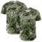 Custom Camo Olive-White Woodland Forest Tactical Camouflage Outdoor Leaf Authentic Baseball Jersey