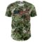 Custom Camo Vintage USA Flag Black-Crimson Woodland Forest Tactical Camouflage Outdoor Leaf Authentic Baseball Jersey