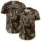 Custom Camo Black-Cream Woodland Forest Tactical Camouflage Outdoor Leaf Authentic Baseball Jersey
