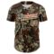 Custom Camo Vintage USA Flag Cream-Olive Woodland Forest Tactical Camouflage Outdoor Leaf Authentic Baseball Jersey