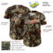 Custom Camo Vintage USA Flag Cream-Olive Woodland Forest Tactical Camouflage Outdoor Leaf Authentic Baseball Jersey