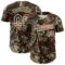 Custom Camo Vintage USA Flag Cream-Olive Woodland Forest Tactical Camouflage Outdoor Leaf Authentic Baseball Jersey