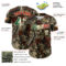 Custom Camo Vintage Mexican Flag Cream-Red Woodland Forest Tactical Camouflage Outdoor Leaf Authentic Baseball Jersey