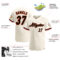 Custom Cream Black-Old Gold Authentic Baseball Jersey