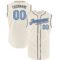 Custom Cream Light Blue-Steel Gray Authentic Sleeveless Father's Day Baseball Jersey