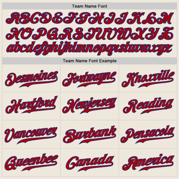 Custom Cream Red-Royal Authentic Baseball Jersey