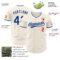 Custom Cream Royal-Red Authentic Baseball Jersey