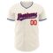 Custom Cream Royal-Red Authentic Baseball Jersey